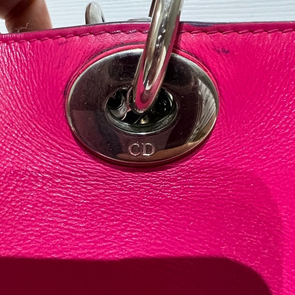 Christian Dior Tri-Color Phyton Diorissimo Tote Bag with Strap and Pouch -Med - Picture 5 of 16